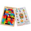 Деревянные Пазлы Волшебные Танграммы Головоломки Кубики 3D Русские Блоки Игры Игрушки для Детей Логические Монтессори Обучающие