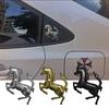 Новая 3D алюминиевая наклейка на автомобиль, персонализированные наклейки, значок-эмблема на кузов/борт/заднюю часть автомобиля для Ferrari, металлическая наклейка с логотипом лошади, модифицированная