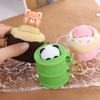 Panda Little Bear Piggy Animal Doll Keychain Silicone Car Key Ring Decompression Key Chain  Couple