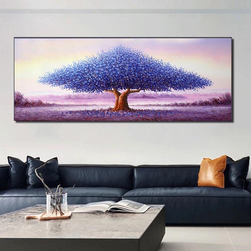 Абстрактное богатое дерево, скандинавские постеры и принты, акварель, холст, живопись, настенные художественные картины для гостиной, домашний декор, Куадрос