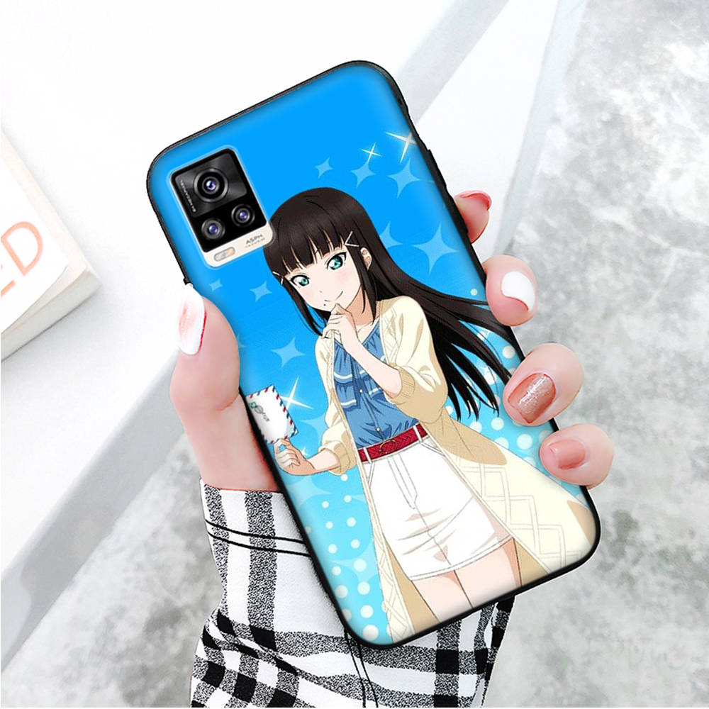 Черный чехол для Xiaomi Redmi 13C Note 9 iPhone XR 7 8 14 15 11 12 13 X XS Pro Max Samsung A25 S23 S24 FE Ultra Plus Dia Kurosawa