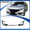 Honda Civic 2016-2019 Широкий обвес в стиле акульего плавника, Десятое поколение, Модифицированный передний сплиттер.