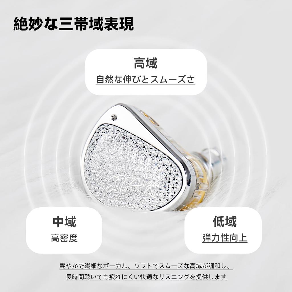 Yinyoo EarAcoustic Wired Monitor Earphones with 10mm Beryllium 6mm PET Dual Uniformly Lightweight Design for and Gaming No STA-K In-Ear + Drivers,