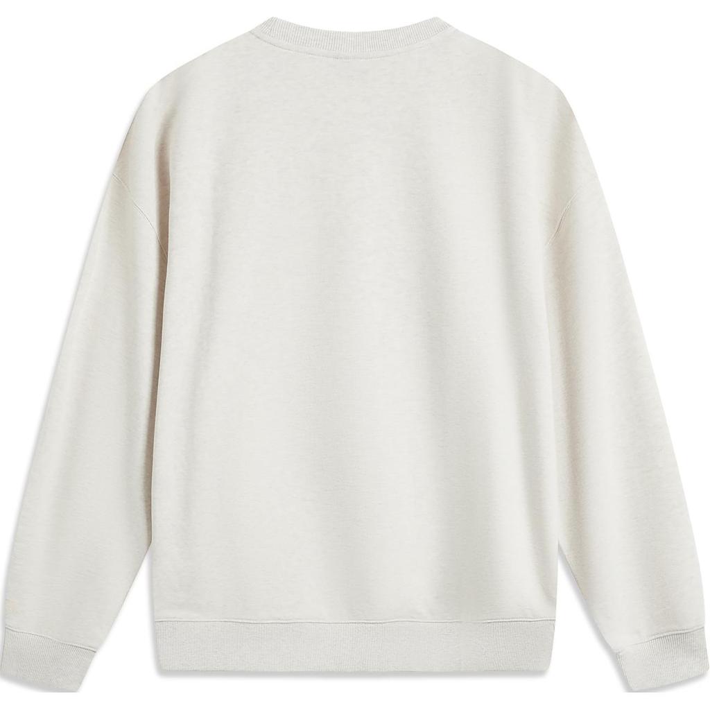 Li Ning Sports Lifestyle Series American High Street Retro Letter Round Neck Knitted Pullover Long Sleeve Sweatshirt Unisex Sweatshirt AWDV373-4