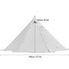 Горячая палатка Типи на 4-6 человек с печным домкратом, палатка-типи с пирамидой для кемпинга, пешего туризма