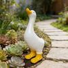Resin Duck Ornaments Multi-Purpose Festival Animal Decor Ornament Lifelike Resin Decorative Figurine for Pool Yard Outdoor Decor