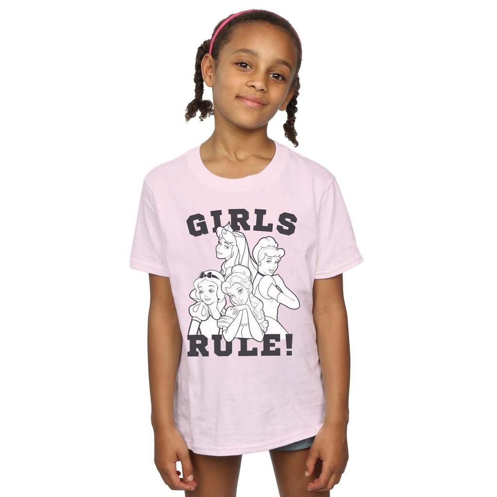 Disney Хлопковая футболка для девочек «Принцессы для девочек»