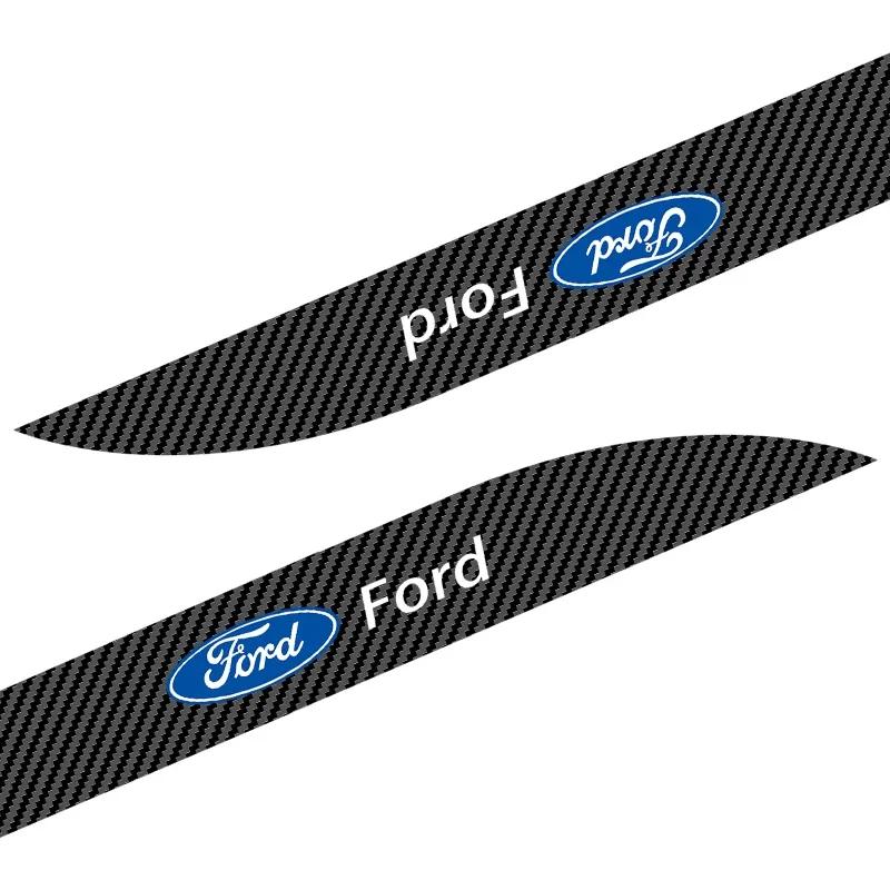 New 2026 Car Sticker 2pcs Car Waist Side Skirt Decoration Stickers Carbon Fiber Car Stickers For Ford Focus Mk2 Party Mk3 Ranger