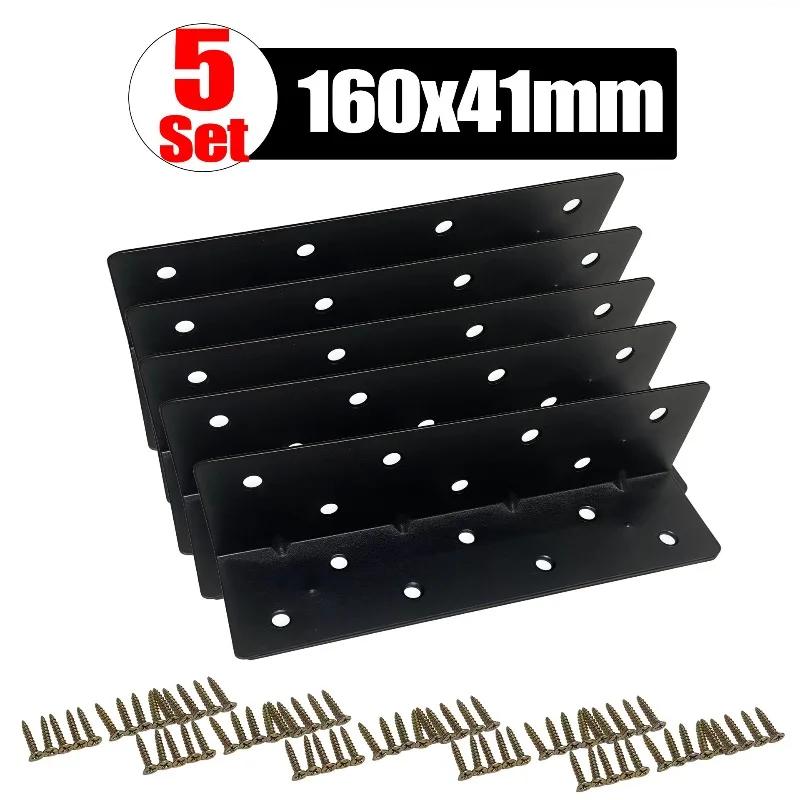 Raised Bed Corner Brackets Wood Frame Bed Brace L Shape Right Angle Bracket with Screw Garden Planter Box Bed Corners Connectors