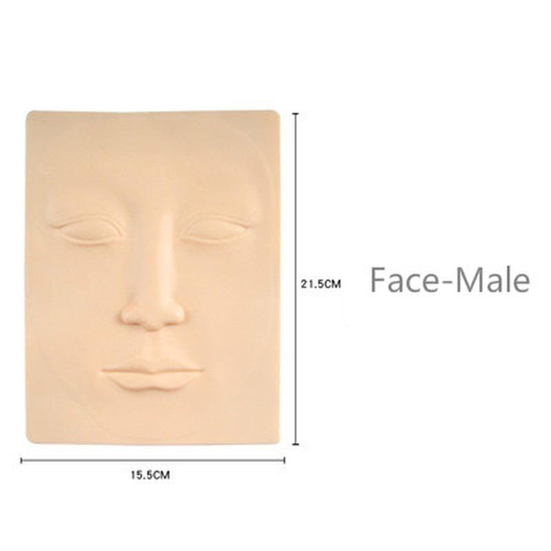 1 шт. 3D силиконовый перманентный макияж для татуажа, обучающая практика, искусственная кожа, пустой глаз, губы, лицо для микроблейдинга, тату-машинка для начинающих