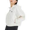 Adidas Neo Solid Color Logo Print Zip-Up Hooded Jacket Women Jackets White HE4488