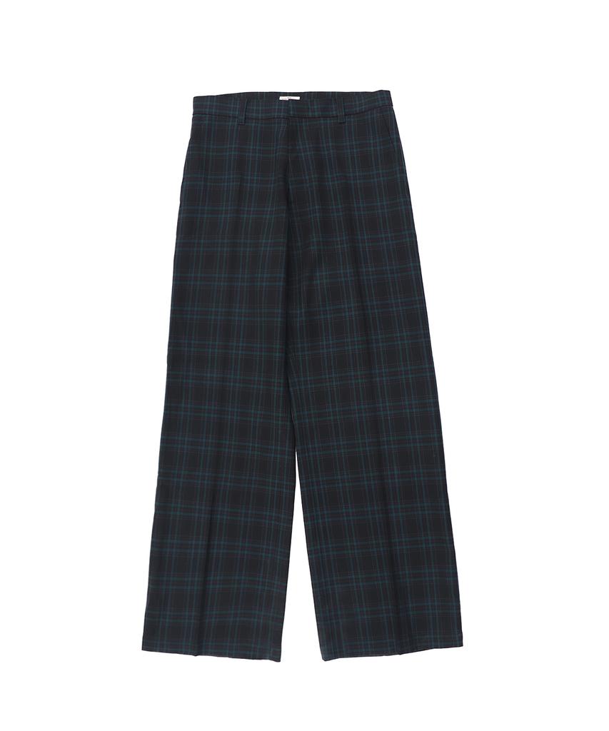 1011 GALLERY Gallery Check Pants - Black