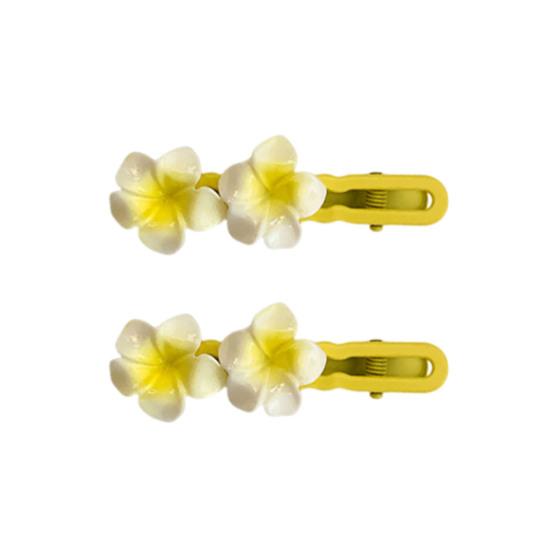 1 пара женских заколок для волос в форме цветка, заколки-автоматы с сильным захватом, декоративные шпильки для волос, пляжный отдых, повседневная вечеринка, аксессуары для волос