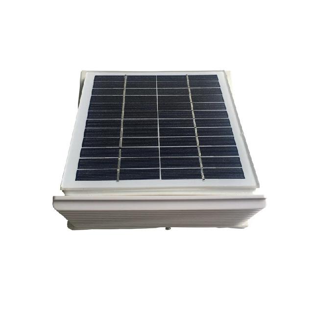 68CFM Plastic Solar Wall Fan 2.5W Ventilator Extractor Airduct Diameter 120mm for Shed Greenhouse