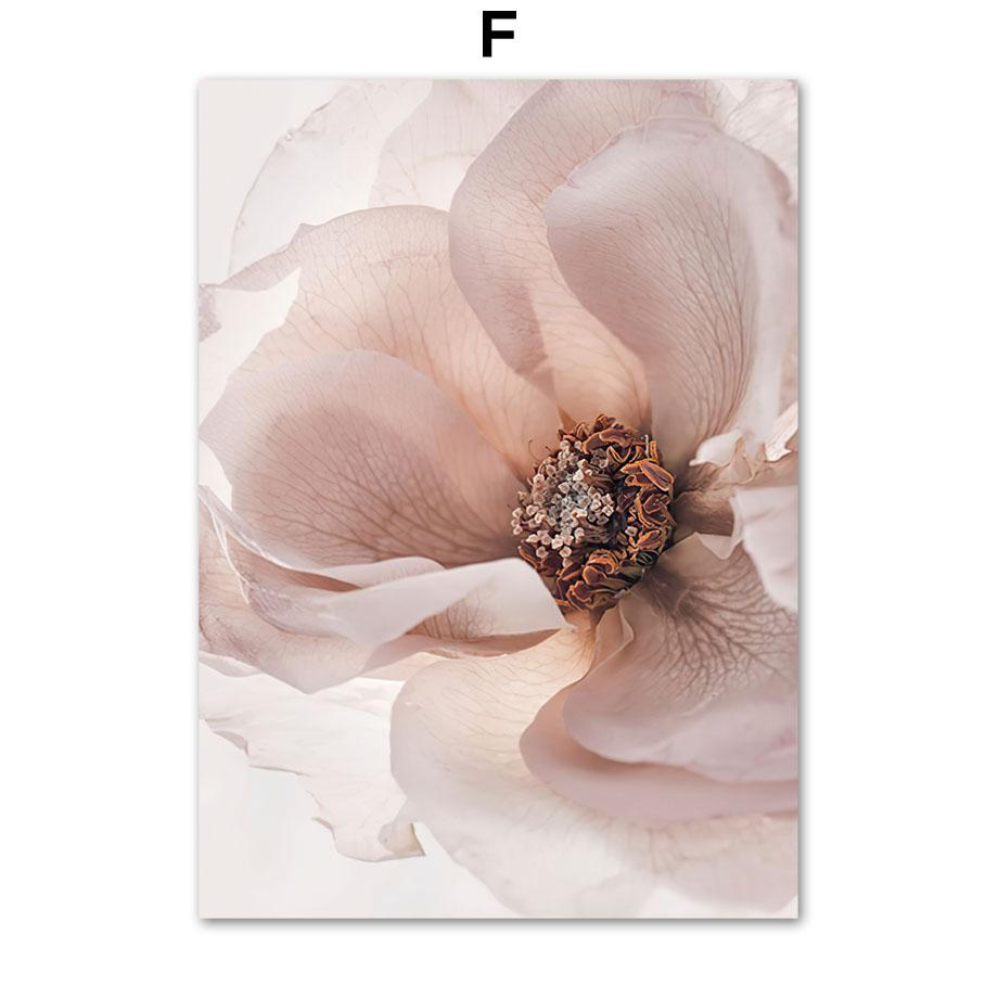 Розовый Блум Пион Роза Георгин Ирис Магнолия Цветок Стены Искусства Принт Холст Картины Скандинавский Плакат Декор Фотографии Для Гостиной