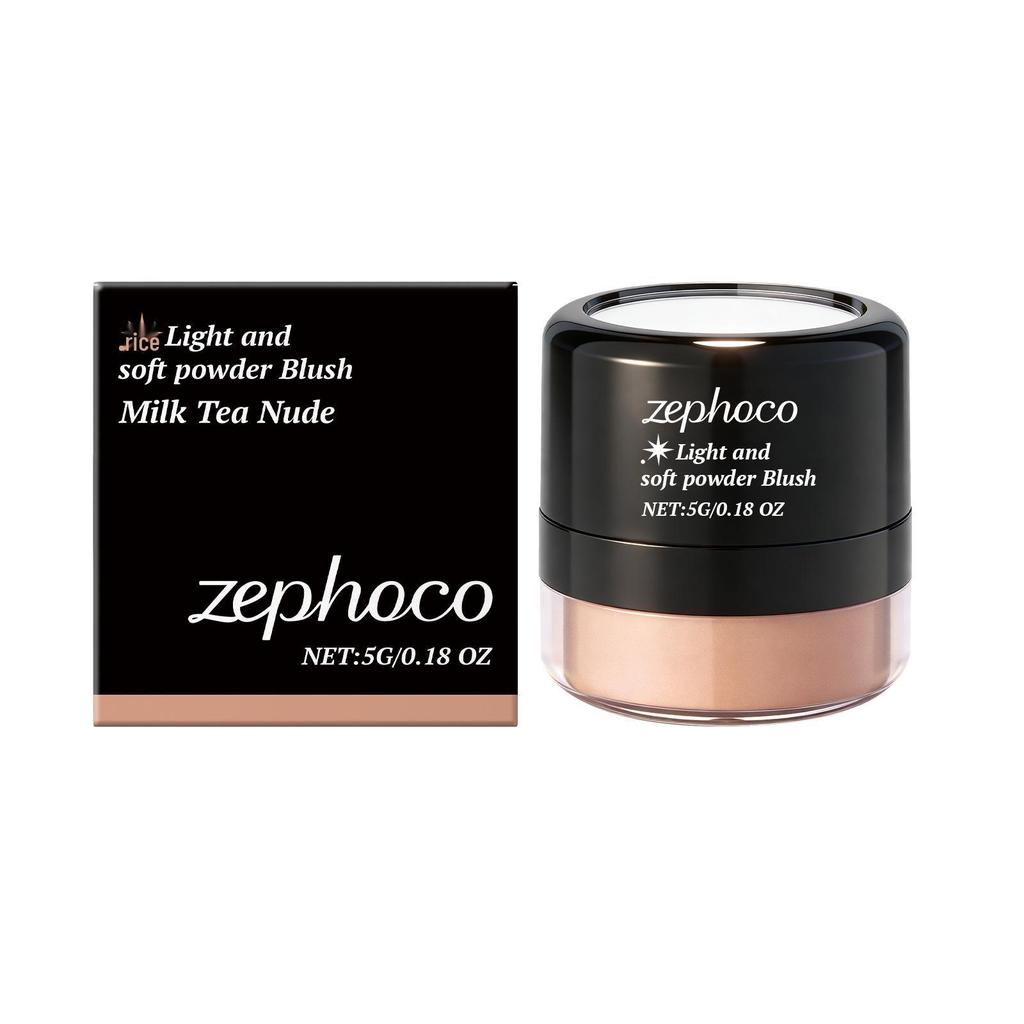 Матовые румяна Zephoco Rosy Glow - Легкие, Мягкие и Пигментированные для Естественного Контуринга.