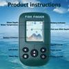 New Smart Portable Sonar Fish Finders Fishing Lure Echo Sounder Fishing Finder Alarm Transducer Lake Sea Fishing(green)
