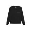 Fear of God Essentials Свитшот с круглым вырезом из флиса FW21, унисекс, черный, FOG-FW21-172