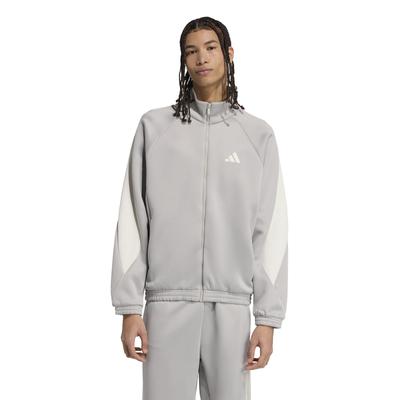 Мужской топ Adidas JXT04 Stadium Track Metal, размер S, серый/не совсем белый (JX5615),