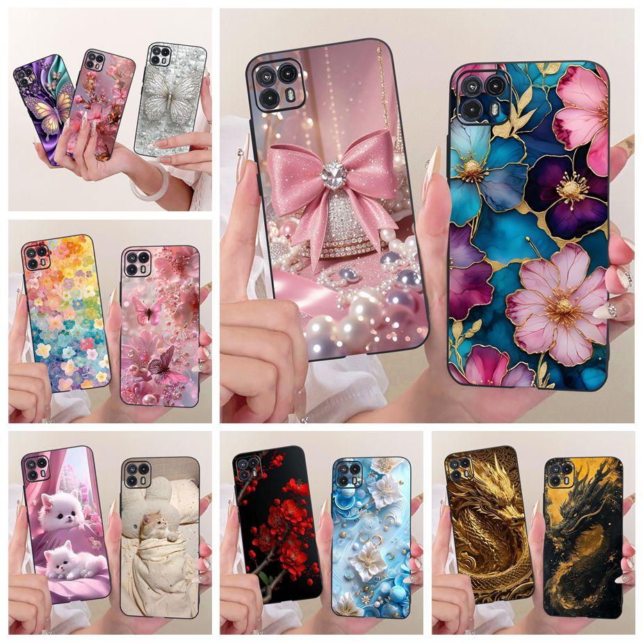 For Motorola Moto G50 5G Case XT2149-1 Luxury Bow Flowers Painted Cover Soft TPU Phone Case For Moto G50 MotoG50 5G Fundas Coque