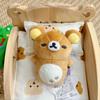 10CM Kiiroitori Rilakkuma Korilak Dreamy Sleep Series Pendant Toy Sound Sleep bear Stuffed Doll Keychains Cartoon Pendant Toy