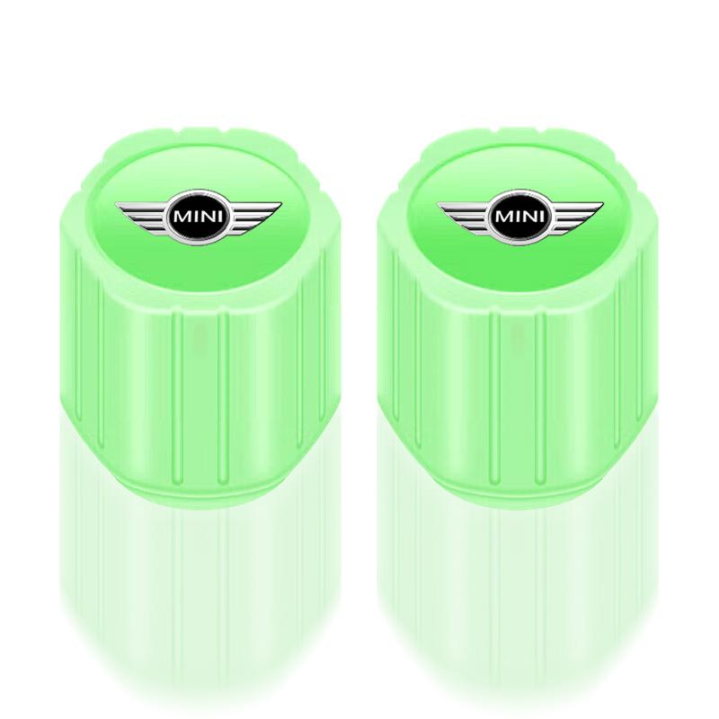 Светящиеся колпачки клапанов шин автомобиля Флуоресцентные колпачки для шин колес мотоцикла для Mini Cooper One S Clubman R50 R53 R56 R60 F55 F56 R57 R58 R59