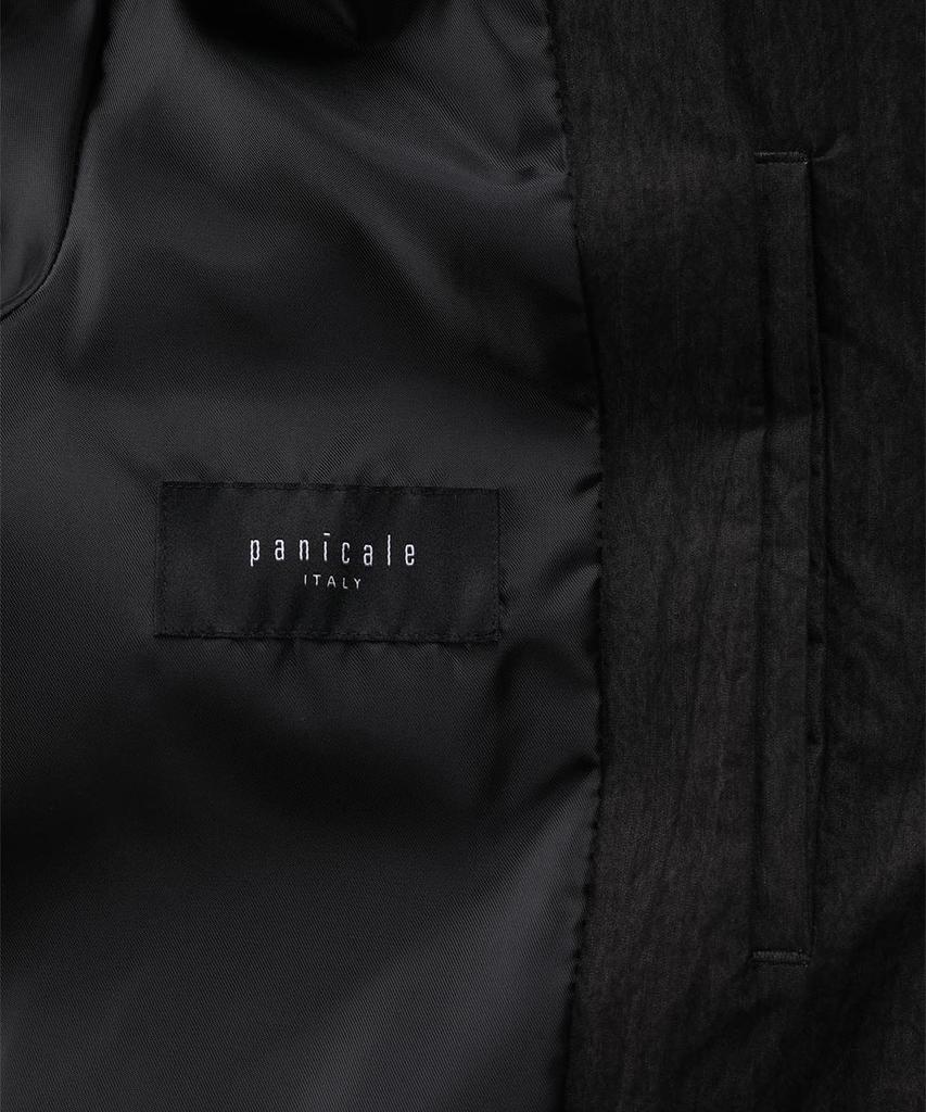 Тренчкот Panicale из смесовой хлопковой ткани с воротником [Черный]