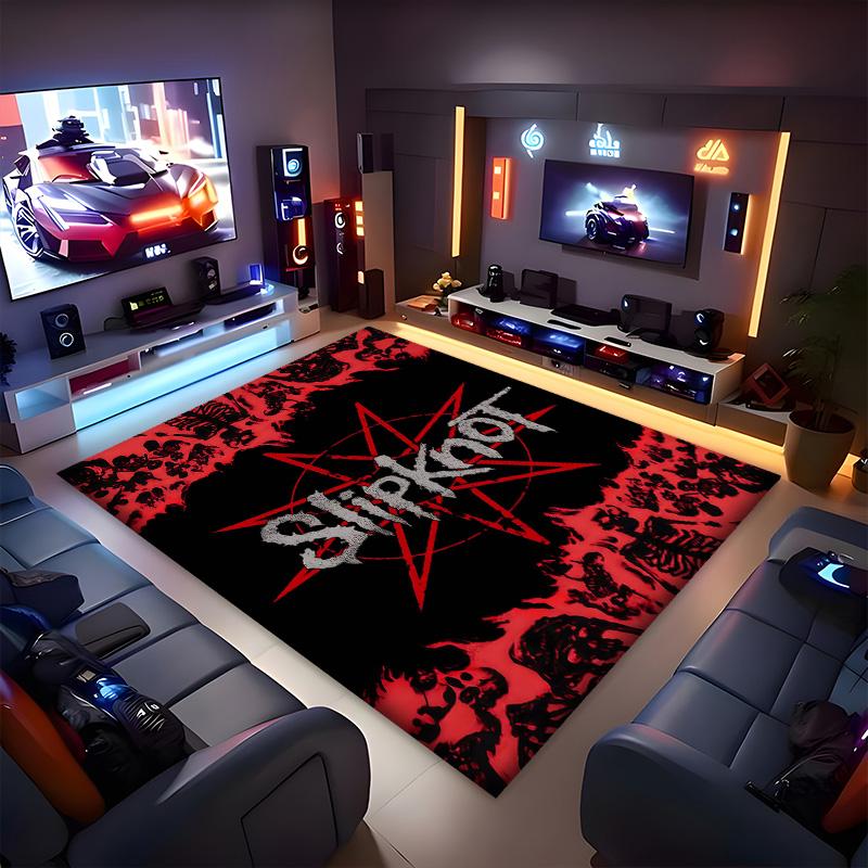 Slipknot Polyester Carpet, Soft Indoor Mat for Office Chair, Living Room, Computer Desk - Decorative Home Office Rug Design