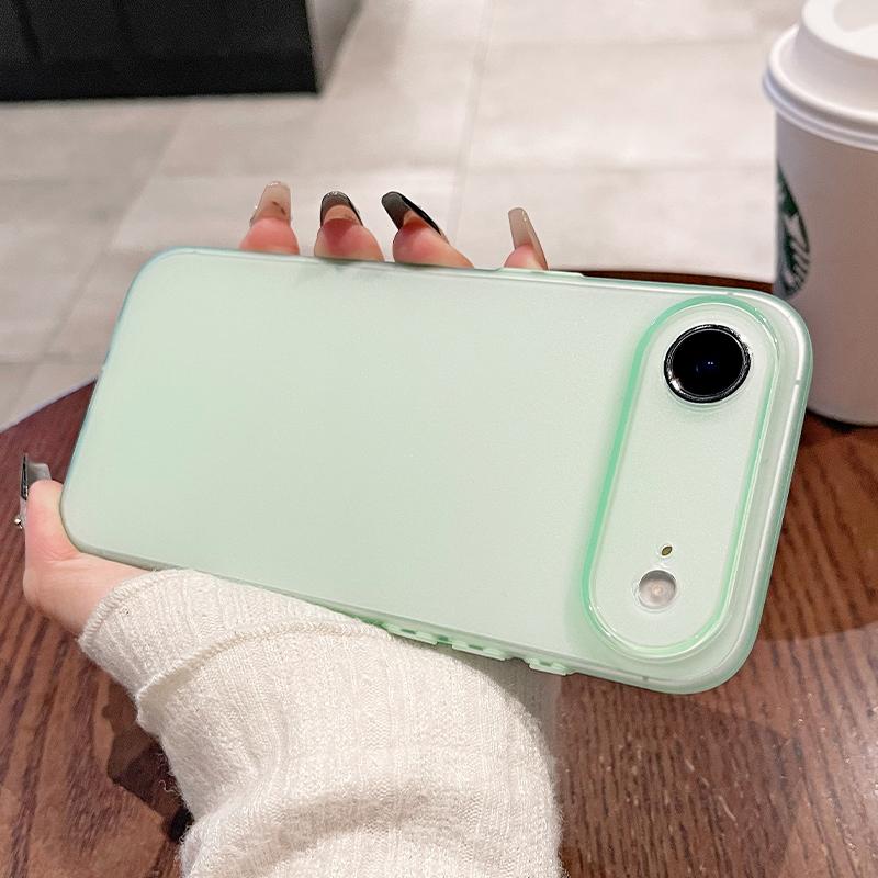 0,45 мм Ультратонкий Матовый Мягкий Силиконовый Чехол Для iPhone Air 17 16 15 14 Pro Max Plus 16E Конфетный Цвет Полупрозрачный Тонкий Прозрачный Корпус