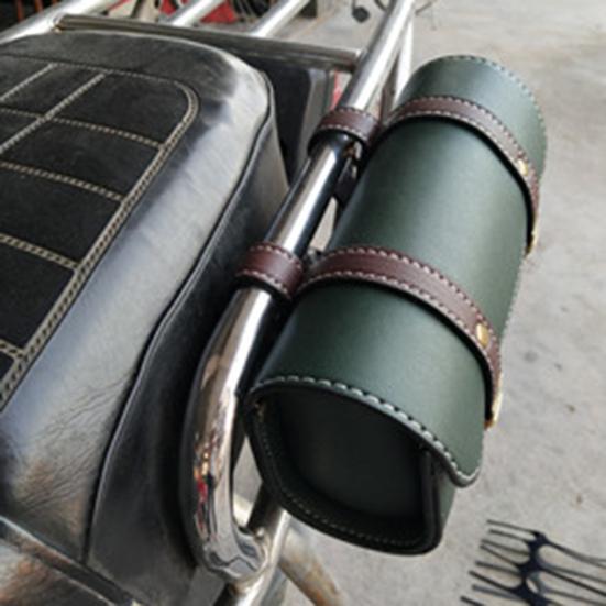 Сумка-седло для велосипеда в стиле ретро, ​​универсальная сумка для хранения электрического скутера для мотоцикла, велосипеда с регулируемыми пряжками, стильное организованное решение