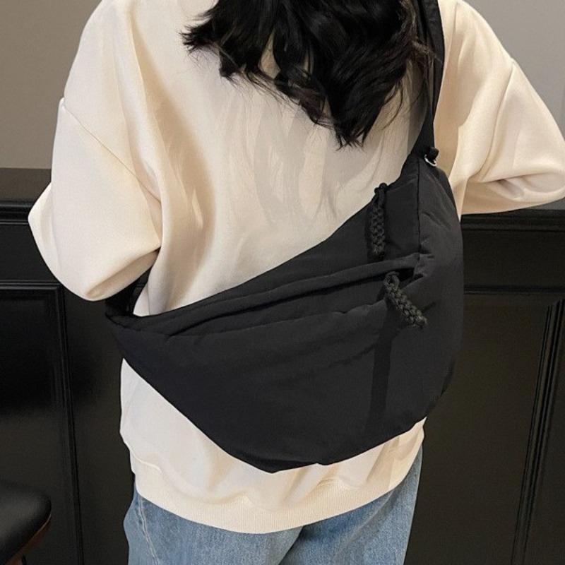 Casual Messenger Bag Fashion Trend Student Personalized Dumpling Bag Large Capacity Fresh Tote Bag Shoulder Bag