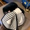Thicken Neck Scarf Faux Rabbit Fur Plush Scarf Cute Neck Warmer  Winter