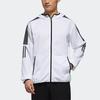 Adidas Повседневная спортивная цветная тканая куртка с капюшоном, мужские куртки белого цвета DV0941
