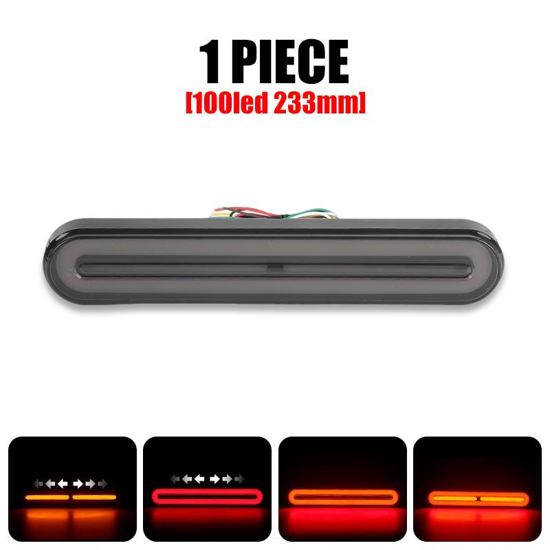 Truck 9 inch 3 in 1 LED Tail Light 100 LED ATV Taillights Trailer Rear Brake Reverse Lamp Van DRL Turn Signal Waterproof 12V 24V
