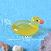 1Pc Mini Luminous Resin Swimming Circle Animal Micro Landscape Ornament Glow In The Dark Miniature Figure DIY Dollhouse Decor