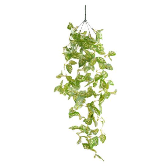 Подвесные искусственные зеленые растения Устойчивые к УФ-лучам Реалистичные Поддельные Листья Лиана Плющ Свадебная Вечеринка В помещении На открытом воздухе Сад Настенный Подвесной Искусственный Зеленый Декор