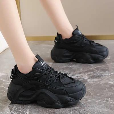 Мода Осень-весна Платформа Женские Летние Кроссовки Белая Женская Обувь Черные Ботинки Женские Спортивные Лига Комфорт 2025лето