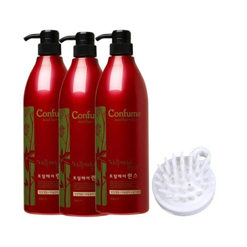 Welcos Confume Total Hair Rinse X3 + Scalp Massage Brush
