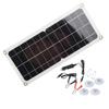 10W 12V USB Output Solar Panel Battery Charger Monocrystalline Silicon Solar Mobile Power Supply