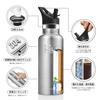500ml Stainless Steel Water Bottle, Seamless, Easy to Clean, Suitable for Bicycles, Thermoses, Coffee, Carbonated Drinks, Stylish, Vacuum Insulated, K