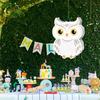 Пиньята Сова с Палкой Повязка на Глаза Конфетти Маленькая Пиньята Сова с Дергалкой для Вечеринки с Лесными Животными, Лесной, Декорация на День Рождения