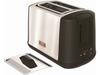 T-fal Pop-up Toaster, Maison Snow White (TT3421JP), with 7 Browning Settings, 10-4 Slice Capacity, and Two-slice Capacity.