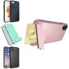 Kickstand Card Pocket Armor Hybrid Cover Case For Iphone X 8 6 6s 7 Iphone8 Plus