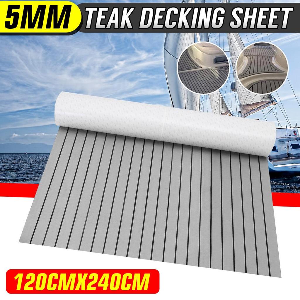 3Type Self-Adhesive Foam Teak Decking EVA Foam Marine Flooring Faux Boat Yacht Flooring Decking Sheet Marine Orange Vehicle Pad