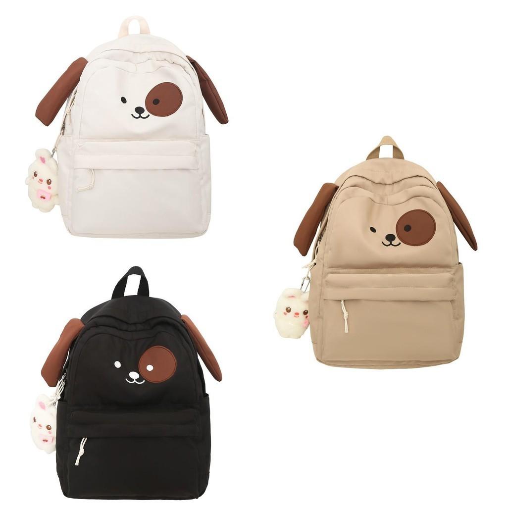 2023 New Cute Funny Dog Backpack Cartoon School Bag Nylon Water-resistant Backpack Girls 3-4 Grade