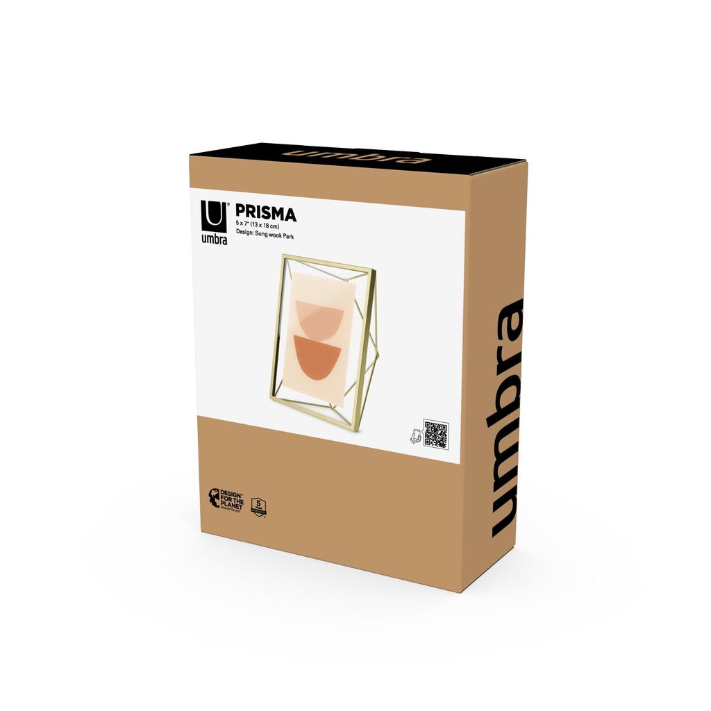 Umbra Prisma Фото 5x7 2L для Настольного и Настенного Монтажа Фото Латунная Рамка, дюймы, Размер, Дисплей,