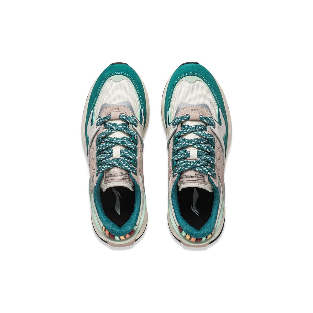 Li Ning 001 Chuxin V2 Versatile Comfortable Breathable Non-Slip Low-Top Casual Shoes Men Sneaker Green Yellow Brown AGCT501-3