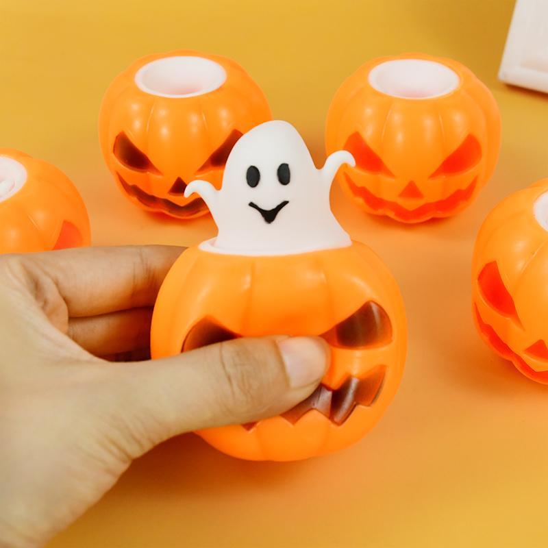 1/3 шт. Хэллоуин тыква призрак сжимать щипок игрушка детские сувениры Хэллоуин вечеринка товары для снятия стресса игрушки-фиджет подарки на день рождения