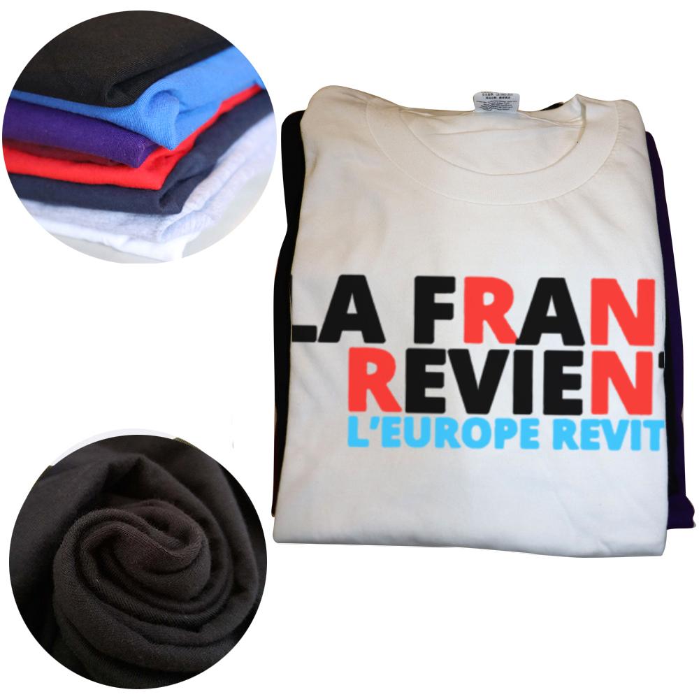 France Revient T Shirt Bardella Slogan Fans Gift Tee Tops EU Size 100% Cotton Soft Unisex O-neck Casual T-shirts EU Size