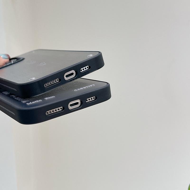 "Корейский джинсовый противоударный чехол для Apple iPhone 12-16 Pro Max, модный зеркальный дизайн."